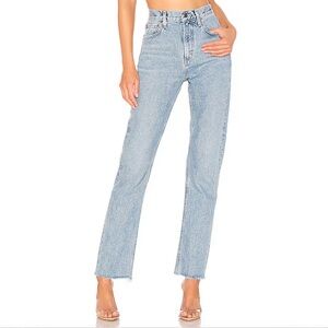 Agolde Light Blue Straight Leg Jeans